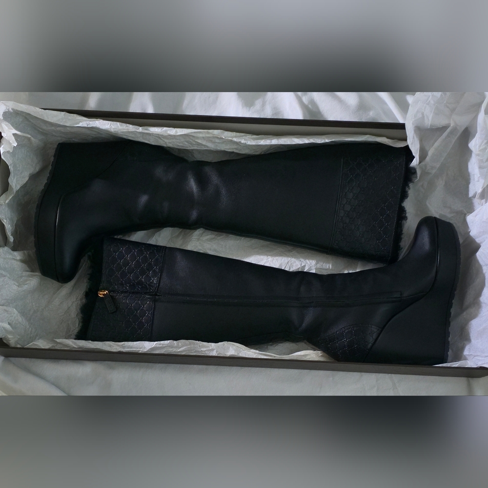Gucci Knee-high Boots GG iconic Logo - Picture 12 of 15